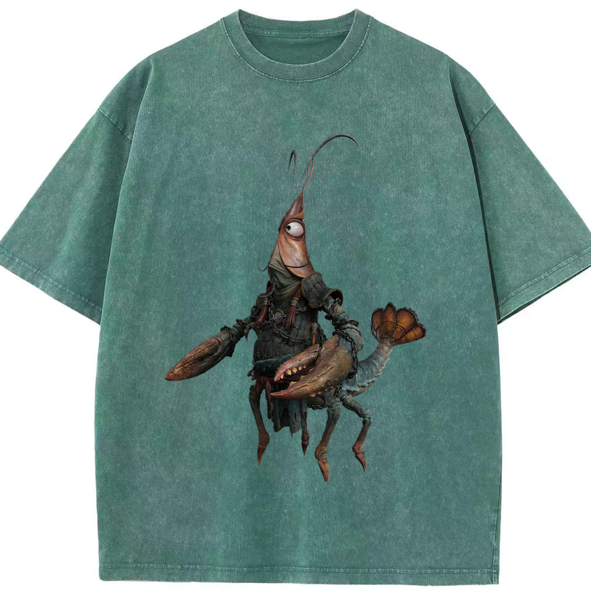 （画像用） Ne Zha 2 ナタ 魔童の大暴れ 綿100% ヴィンテージ風 半袖Tシャツ（フロントプリント）